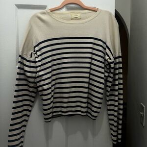 Striped Navy Long Sleeve Sweater